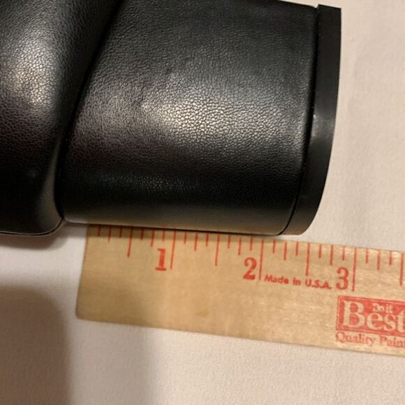 Size 9 black retro wedding dressy shoes with block heel - Picture 8 of 11